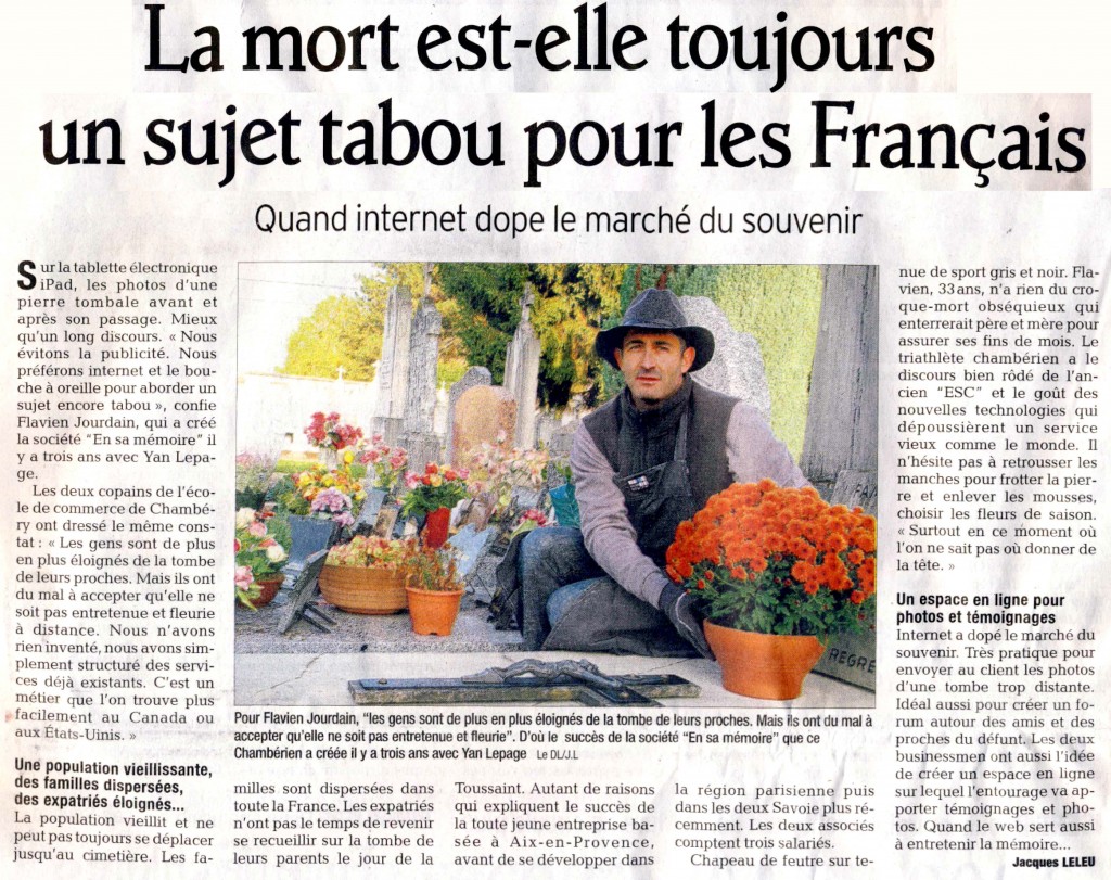 Article Dauphine LIbere 31 oct 2010